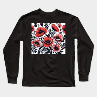 Poppy Flower Long Sleeve T-Shirt